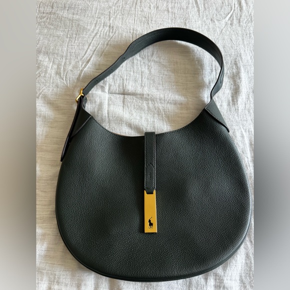 Polo ID Leather Medium Shoulder Bag - Picture 9 of 14